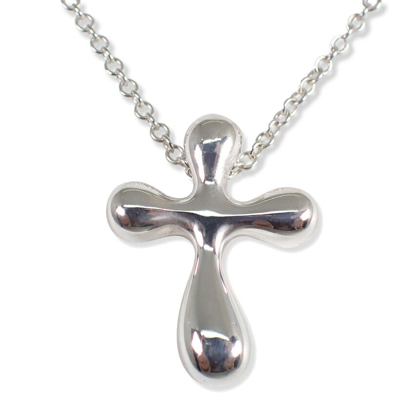 【中古】TIFFANY/ティファニー 925 スモールクロス ペンダント/ネックレス/j172-1