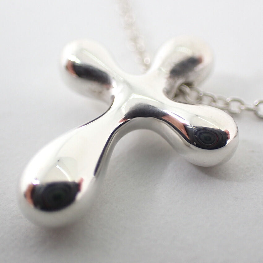 【中古】TIFFANY/ティファニー 925 スモールクロス ペンダント/ネックレス/j172-1
