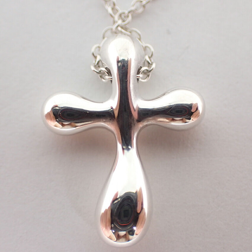 【中古】TIFFANY/ティファニー 925 スモールクロス ペンダント/ネックレス/j172-1