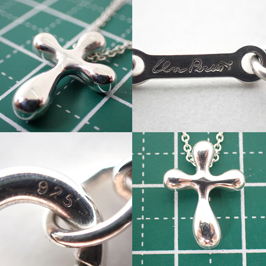 【中古】TIFFANY/ティファニー 925 スモールクロス ペンダント/ネックレス/j172-1