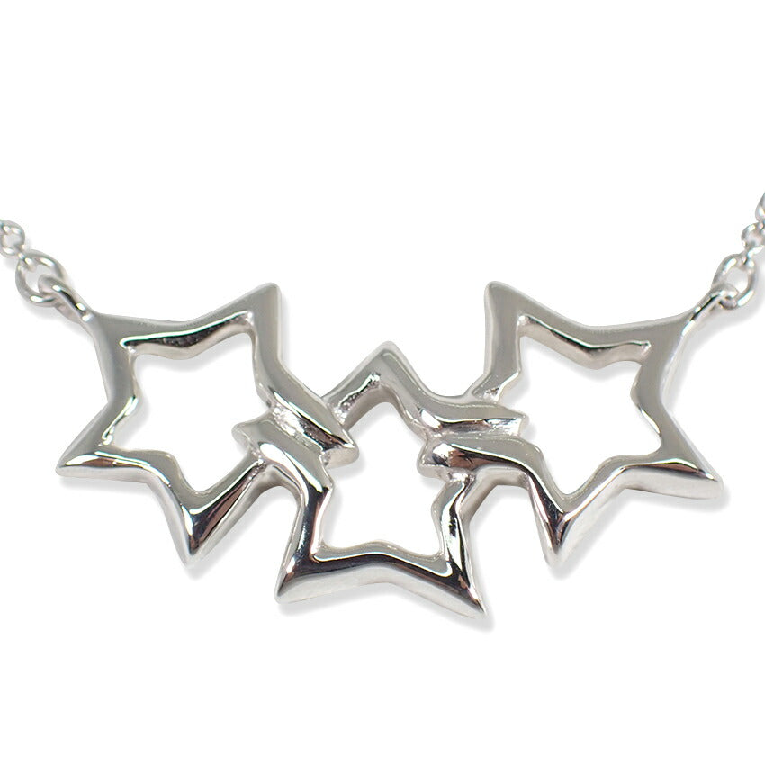 【中古】TIFFANY/ティファニー 925 トリプルスター ネックレス/j172-3