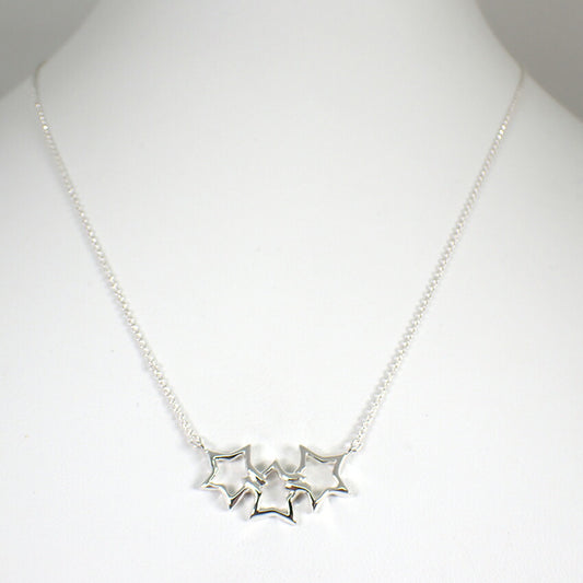 【中古】TIFFANY/ティファニー 925 トリプルスター ネックレス/j172-3