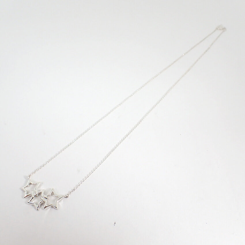 【中古】TIFFANY/ティファニー 925 トリプルスター ネックレス/j172-3