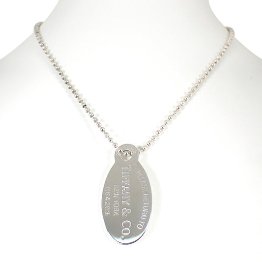 【中古】TIFFANY/ティファニー 925 リターントゥティファニー オーバルタグ ロング ペンダント/ネックレス/j172-5