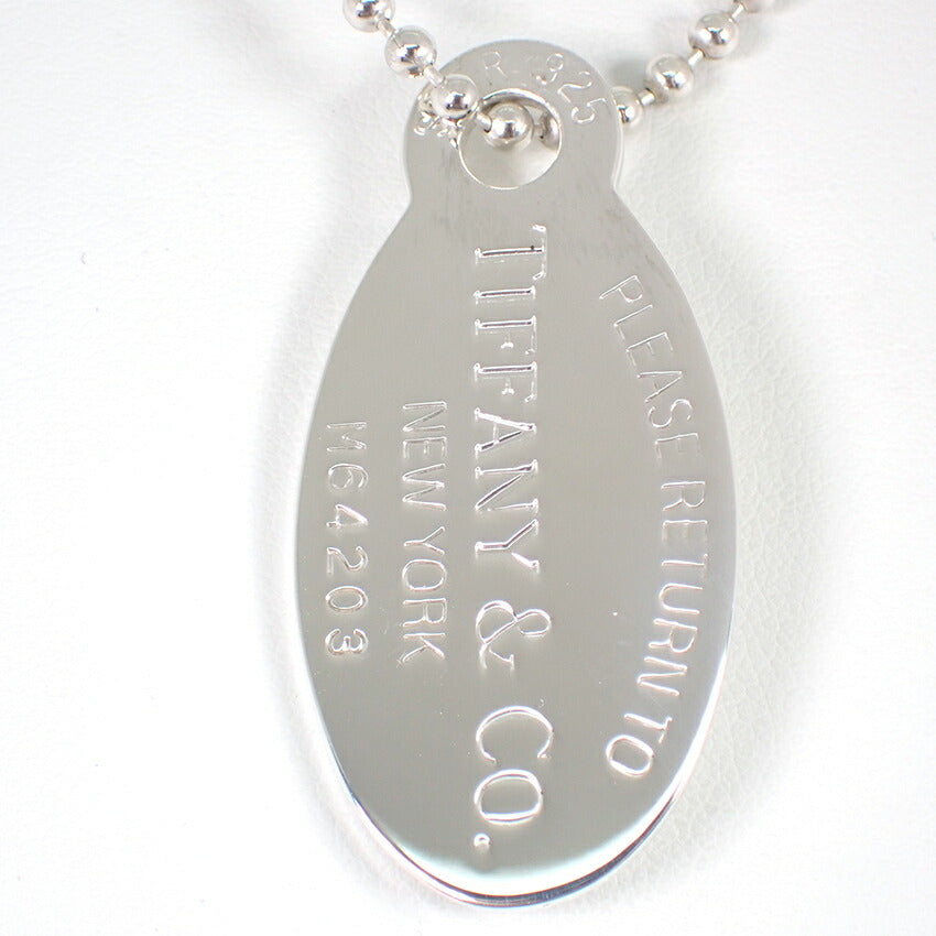 【中古】TIFFANY/ティファニー 925 リターントゥティファニー オーバルタグ ロング ペンダント/ネックレス/j172-5
