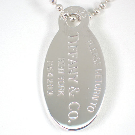 【中古】TIFFANY/ティファニー 925 リターントゥティファニー オーバルタグ ロング ペンダント/ネックレス/j172-5