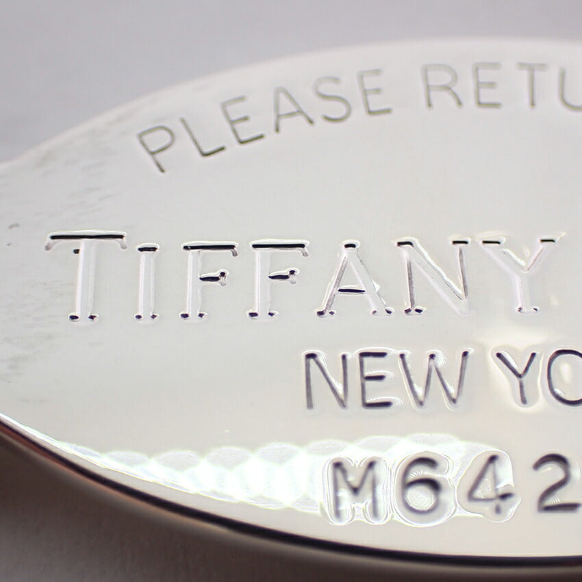 【中古】TIFFANY/ティファニー 925 リターントゥティファニー オーバルタグ ロング ペンダント/ネックレス/j172-5