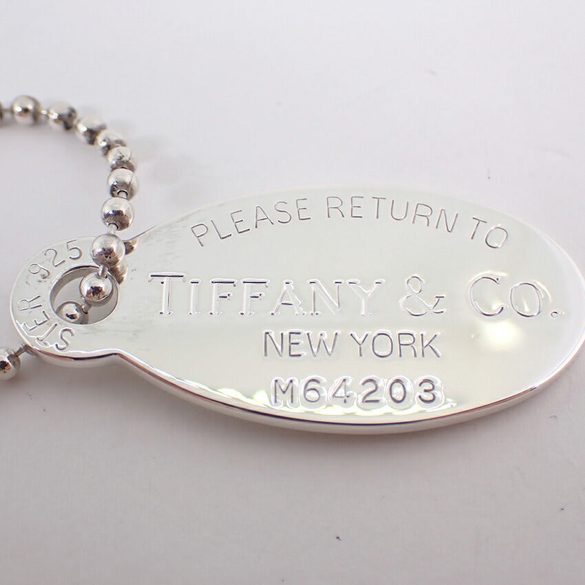 【中古】TIFFANY/ティファニー 925 リターントゥティファニー オーバルタグ ロング ペンダント/ネックレス/j172-5