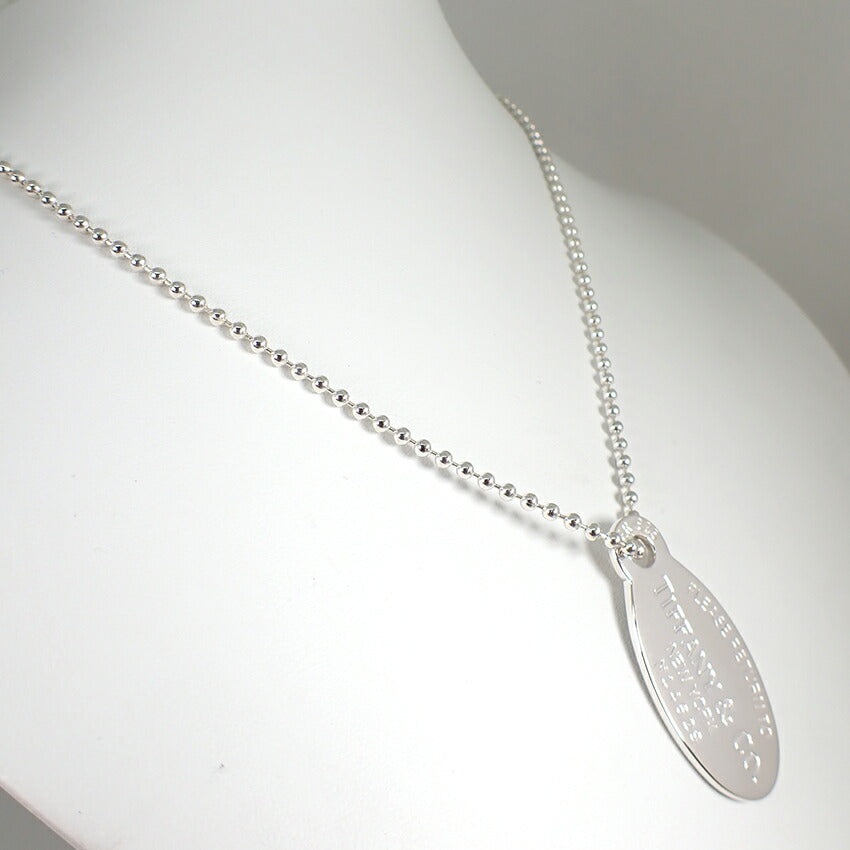 【中古】TIFFANY/ティファニー 925 リターントゥティファニー オーバルタグ ロング ペンダント/ネックレス/j172-9