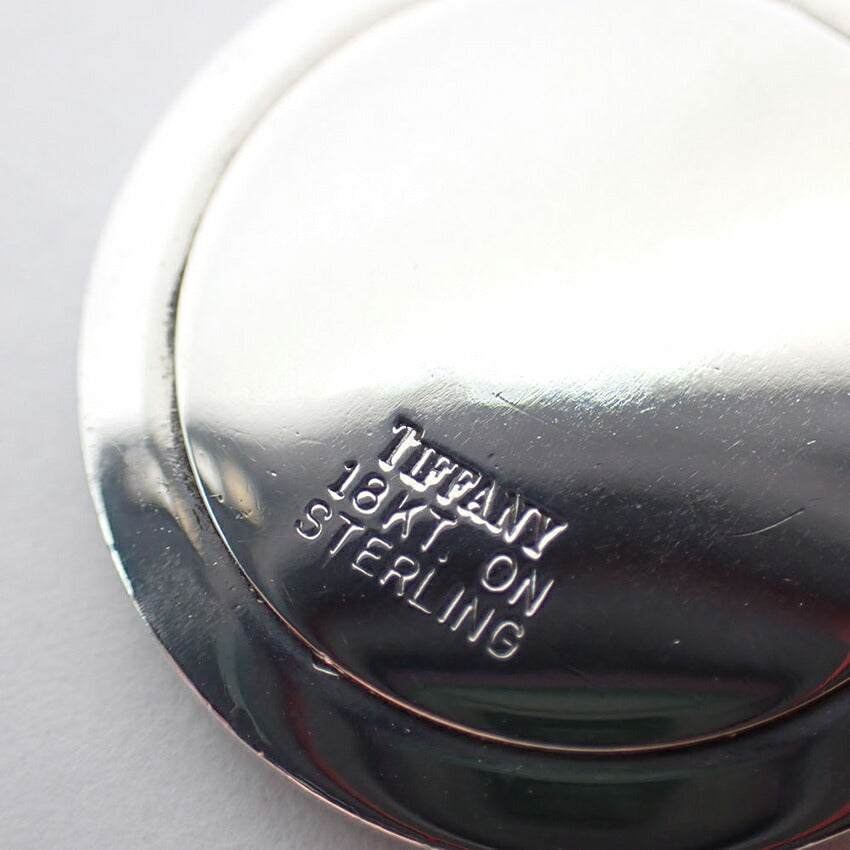 【中古】TIFFANY/ティファニー 925/750  セントクリストファー コイン ペンダントトップ/j173-10