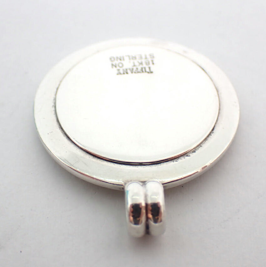 【中古】TIFFANY/ティファニー 925/750  セントクリストファー コイン ペンダントトップ/j173-10