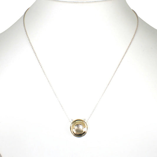 【中古】TIFFANY/ティファニー 925/750 マジックサークル ペンダント/ネックレス/j173-9