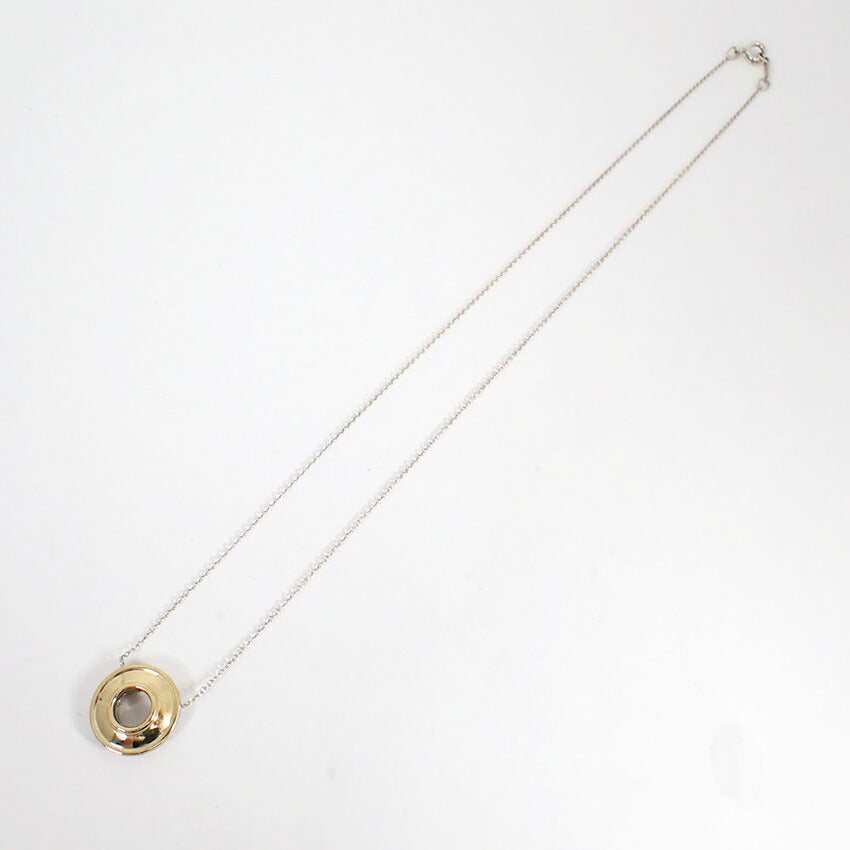 【中古】TIFFANY/ティファニー 925/750 マジックサークル ペンダント/ネックレス/j173-9