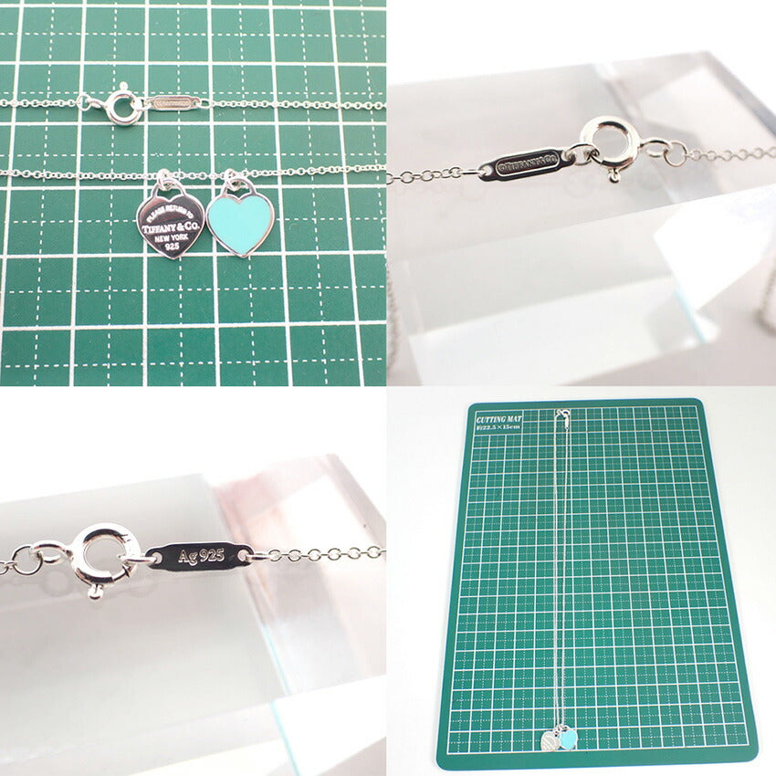 【中古】TIFFANY/ティファニー 925 ブルーエナメル リターントゥティファニー ダブルハートタグ ペンダント/j174-11
