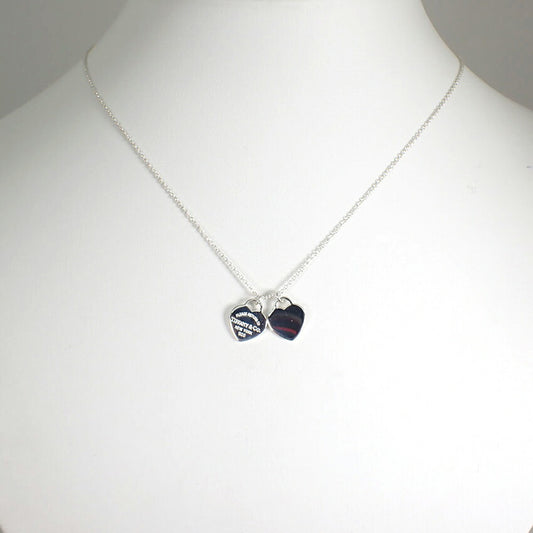 【中古】TIFFANY/ティファニー 925 リターントゥティファニー ダブルハートタグ ペンダント/j174-12