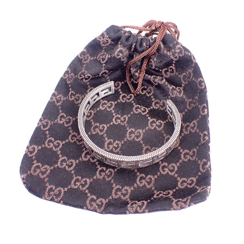 【中古】GUCCI/グッチ 925 スクエアG バングル/j174-2