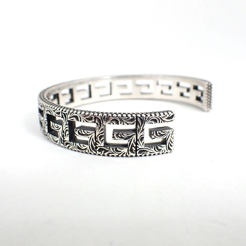 【中古】GUCCI/グッチ 925 スクエアG バングル/j174-2