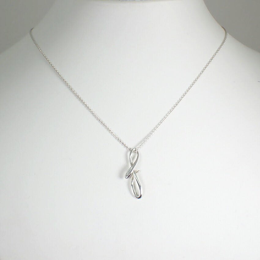 【中古】TIFFANY/ティファニー 925 イニシャルf ペンダント/ネックレス /j174-7