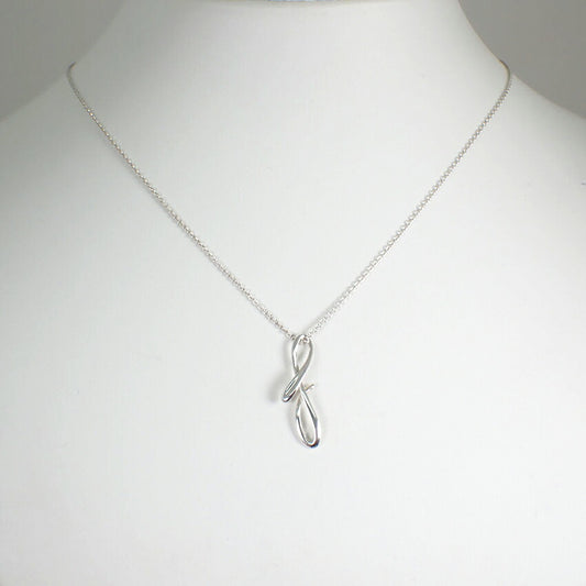 【中古】TIFFANY/ティファニー 925 イニシャルf ペンダント/ネックレス /j174-7
