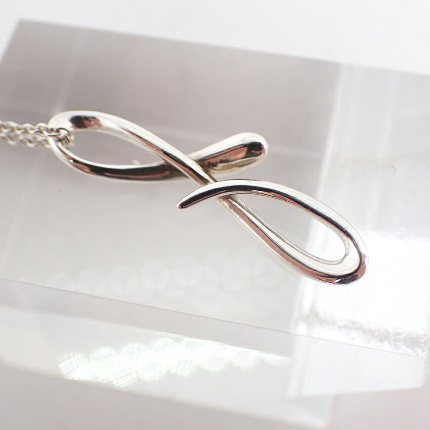 【中古】TIFFANY/ティファニー 925 イニシャルf ペンダント/ネックレス /j174-7
