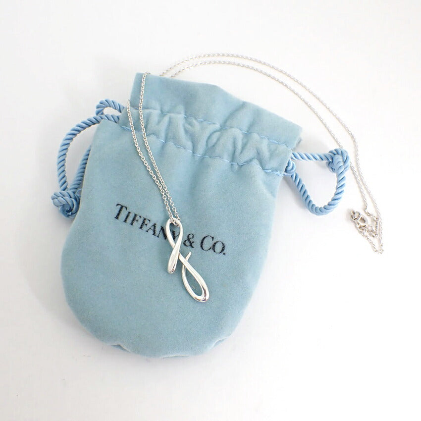 【中古】TIFFANY/ティファニー 925 イニシャルf ペンダント/ネックレス /j174-7