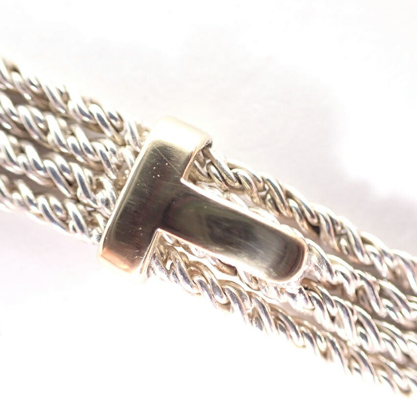 【中古】TIFFANY/ティファニー 925/750 ヴィンテージ ロープ サンチュール ブレスレット/j174-8