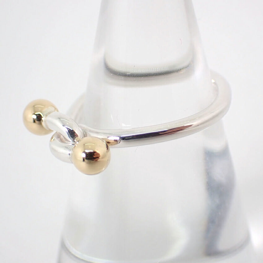 【中古】TIFFANY/ティファニー 925/750 ラブノット  リング/8号/j175-1