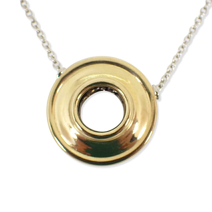 【中古】TIFFANY/ティファニー 925/750 マジックサークル ペンダント/ネックレス/j175-3