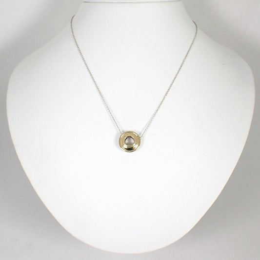 【中古】TIFFANY/ティファニー 925/750 マジックサークル ペンダント/ネックレス/j175-3