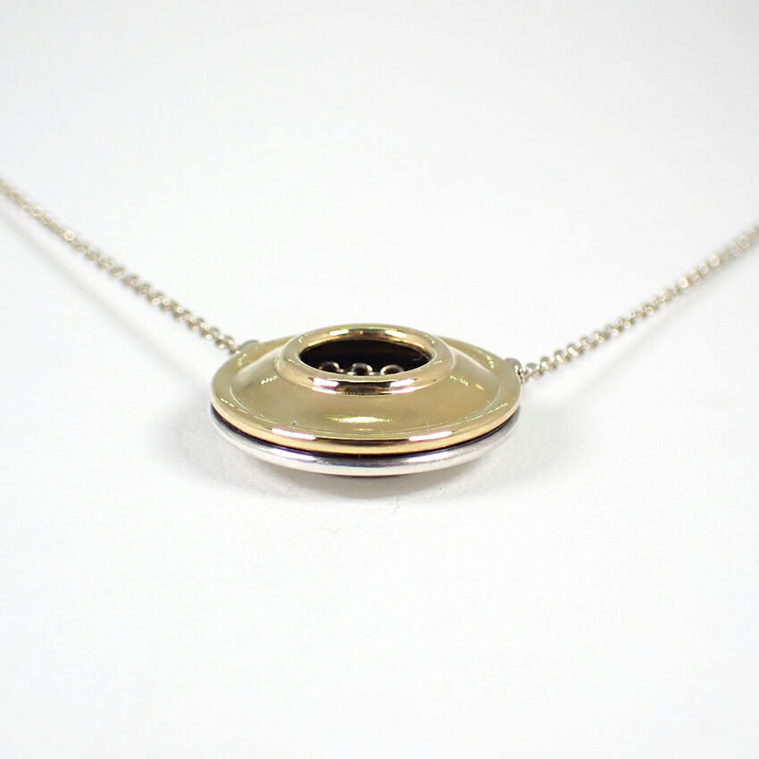【中古】TIFFANY/ティファニー 925/750 マジックサークル ペンダント/ネックレス/j175-3