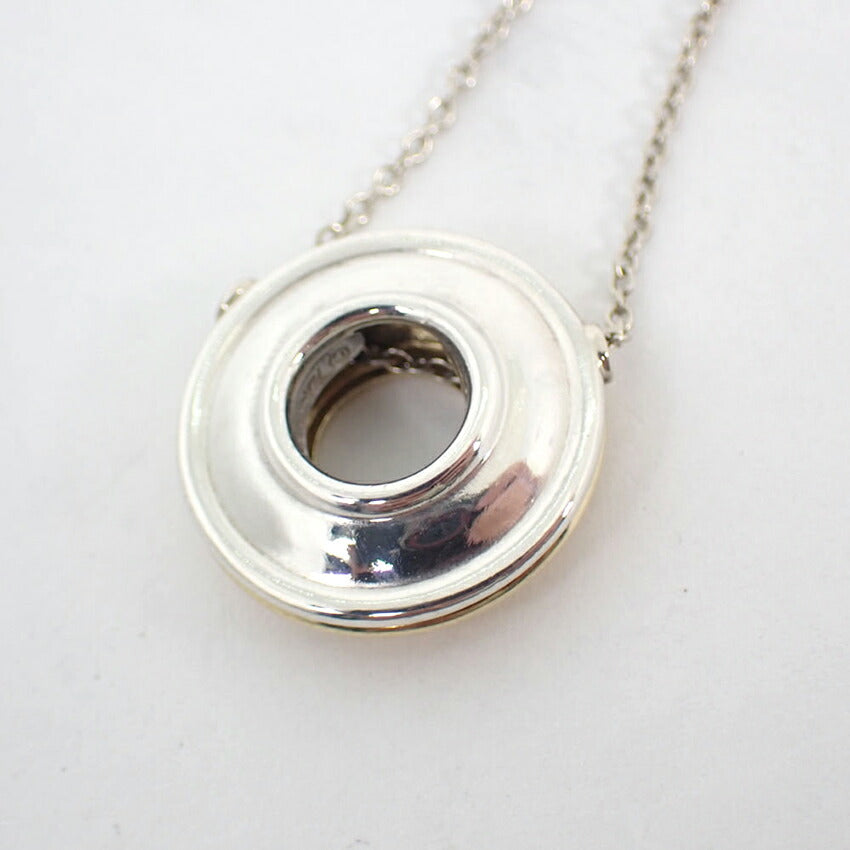 【中古】TIFFANY/ティファニー 925/750 マジックサークル ペンダント/ネックレス/j175-3
