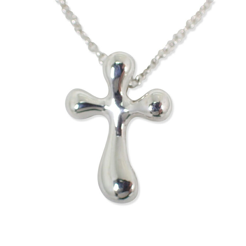 【中古】TIFFANY/ティファニー 925 スモールクロス ペンダント/ネックレス/j175-4