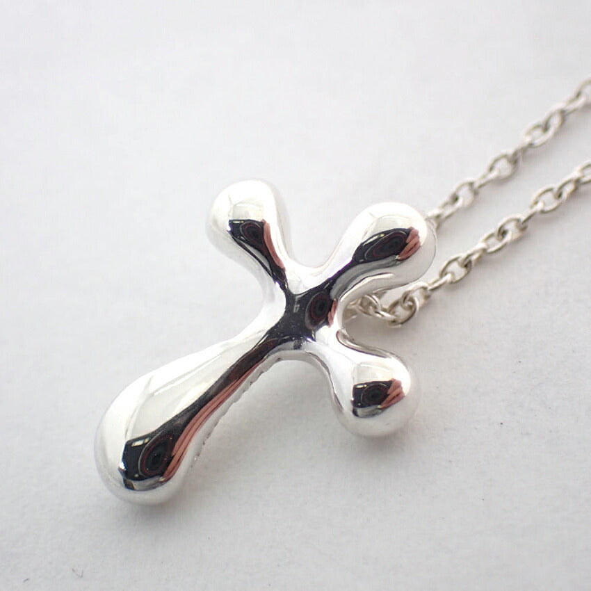 【中古】TIFFANY/ティファニー 925 スモールクロス ペンダント/ネックレス/j175-4