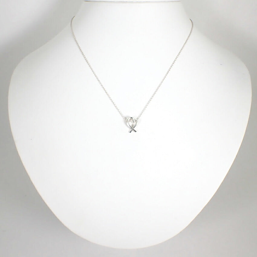 【中古】TIFFANY/ティファニー 925 ラビングハート ペンダント/ネックレス/j175-5