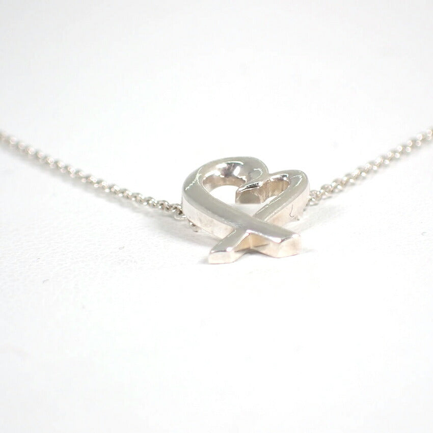 【中古】TIFFANY/ティファニー 925 ラビングハート ペンダント/ネックレス/j175-5