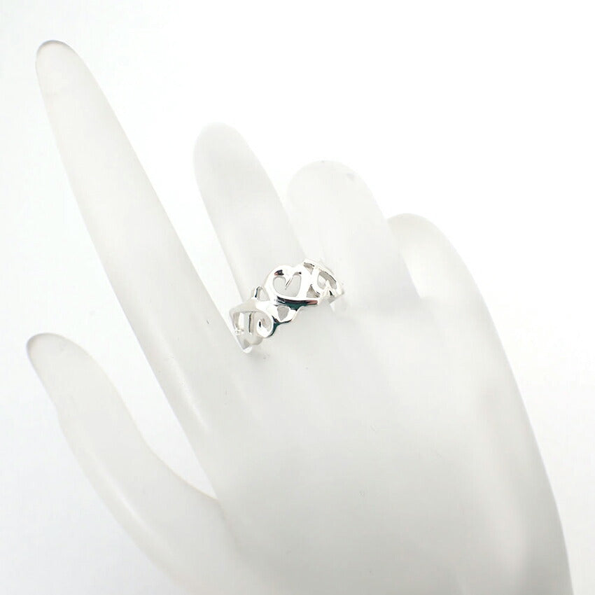 【中古】TIFFANY/ティファニー 925 トリプルラビングハート リング /10号/j175-6