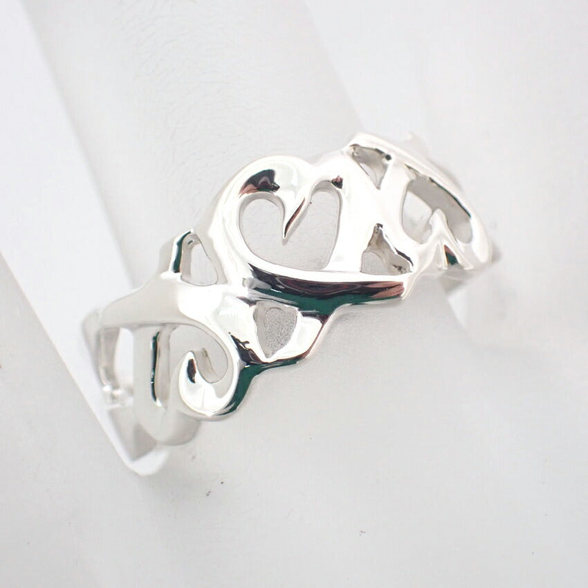 【中古】TIFFANY/ティファニー 925 トリプルラビングハート リング /10号/j175-6