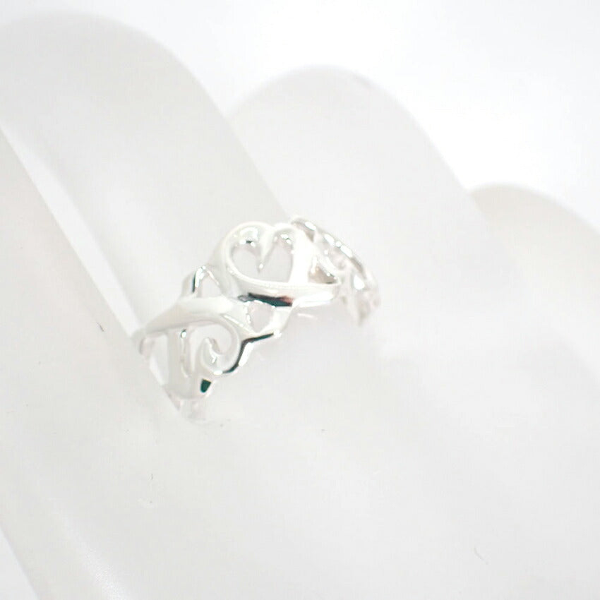 【中古】TIFFANY/ティファニー 925 トリプルラビングハート リング /10号/j175-6