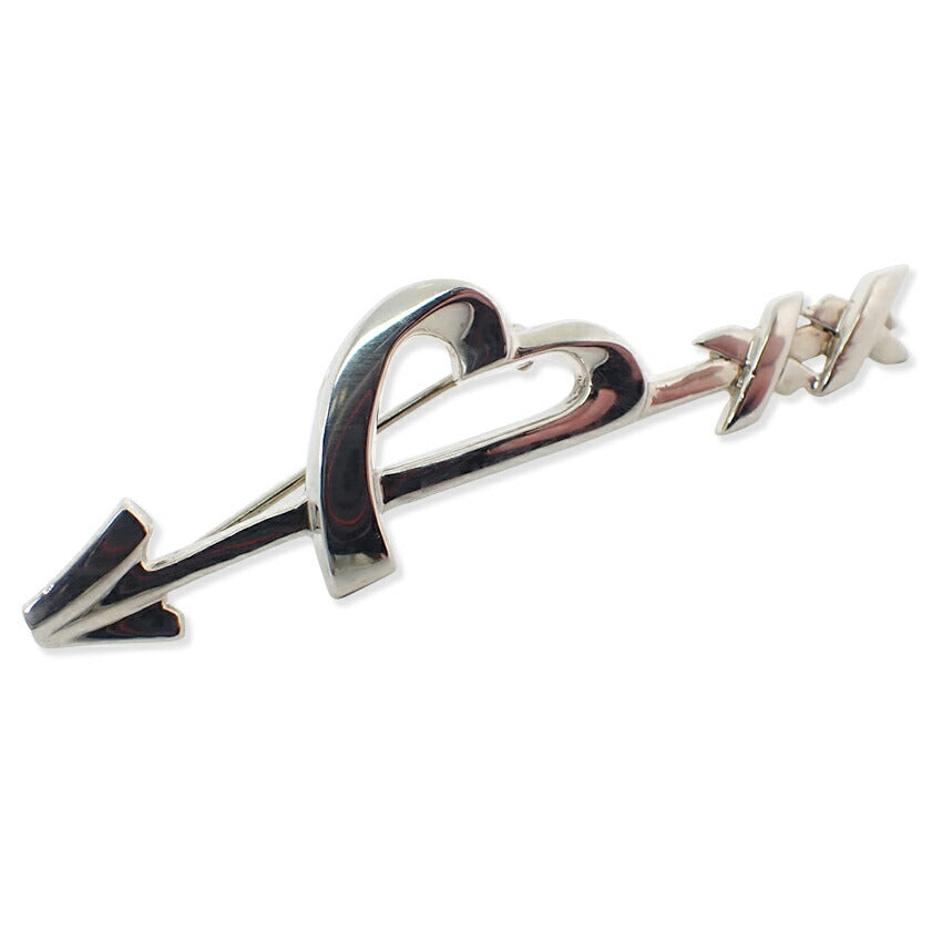【中古】TIFFANY/ティファニー 925 ラビングハート＆アロー ブローチ/j175-7
