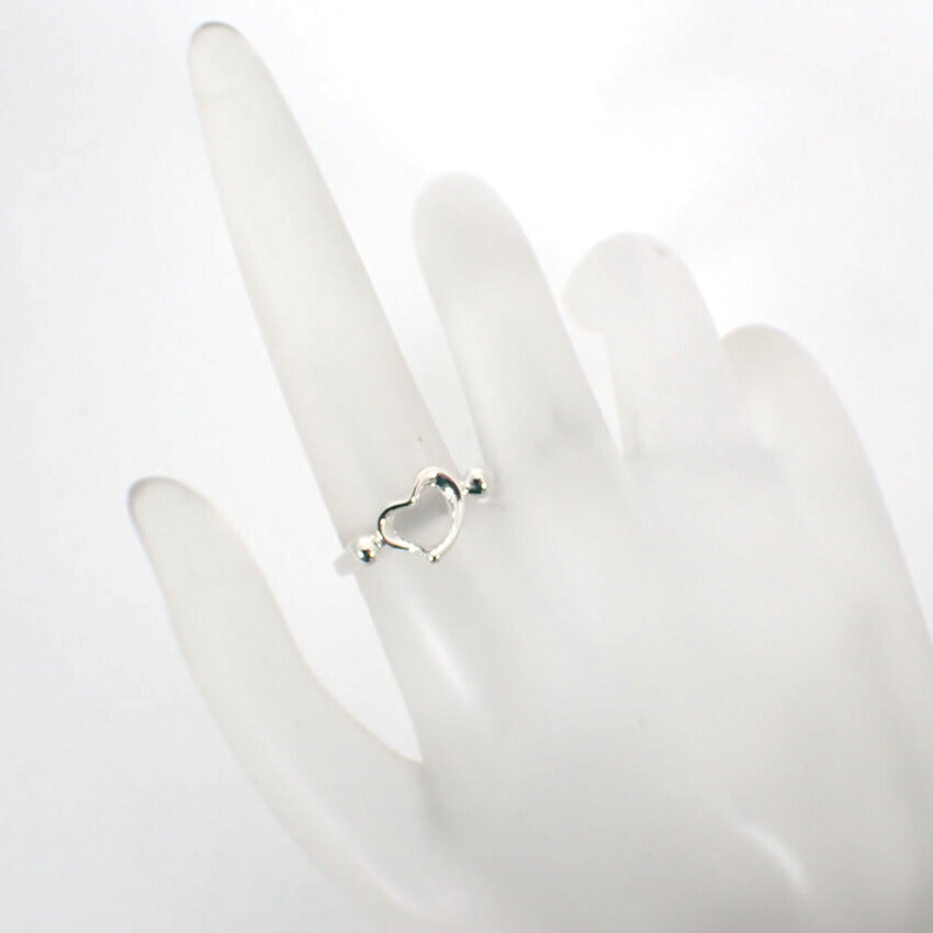 【中古】TIFFANY/ティファニー 925 オープンハート リング/10.5号/j176-10
