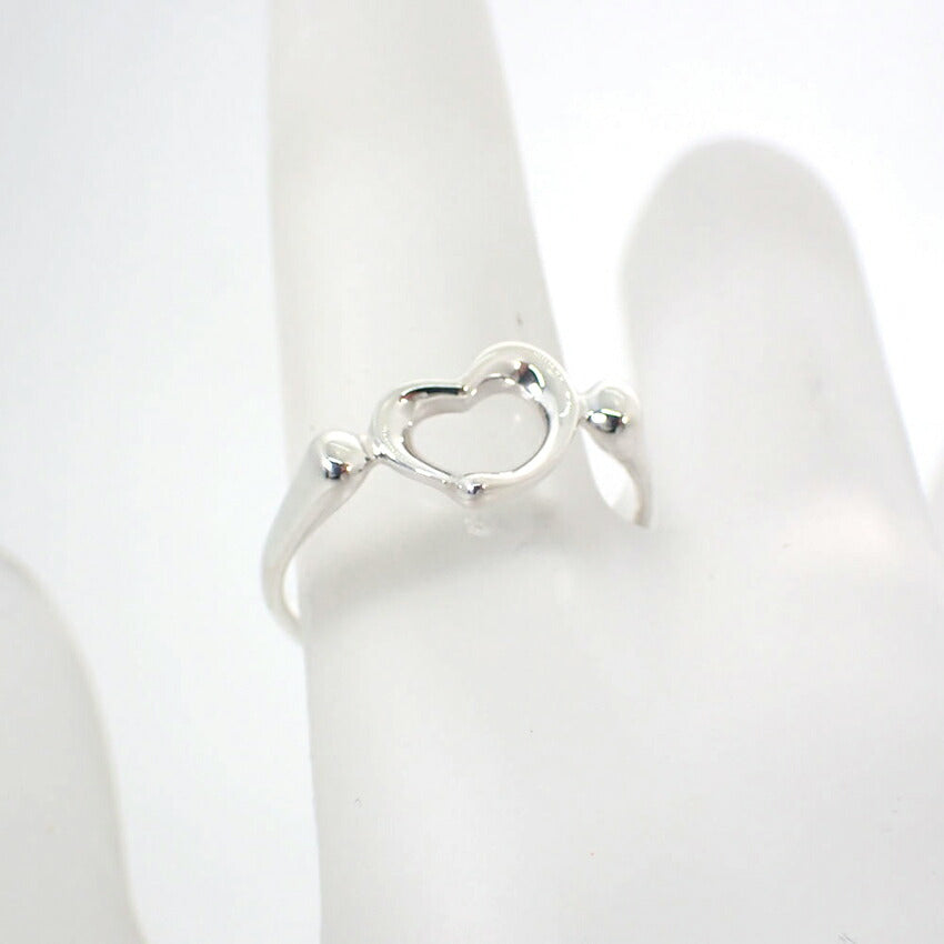 【中古】TIFFANY/ティファニー 925 オープンハート リング/10.5号/j176-10