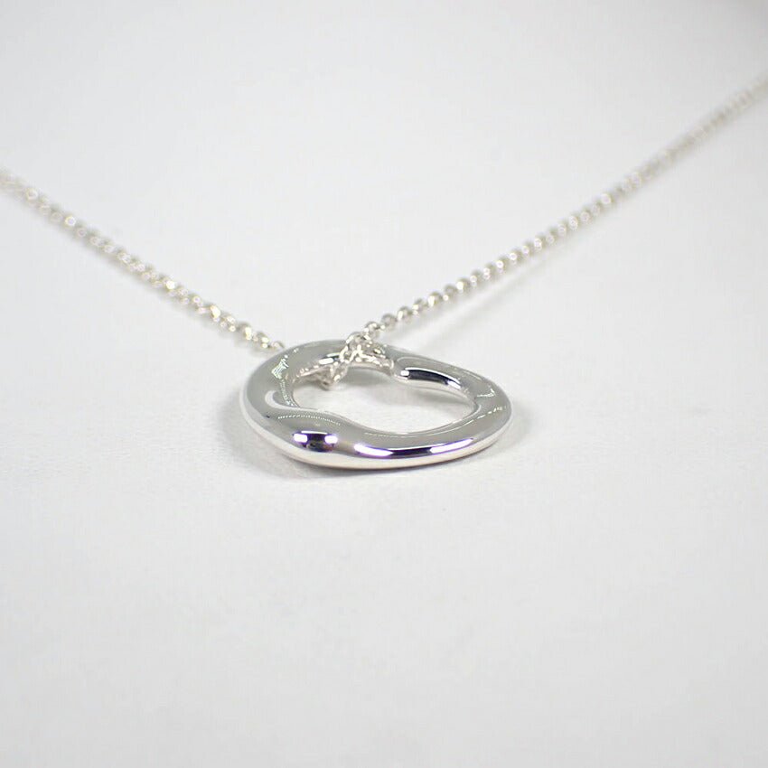 【中古】TIFFANY/ティファニー 925 オープンハート ペンダント/ネックレス/j176-11