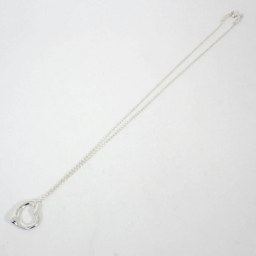 【中古】TIFFANY/ティファニー 925 オープンハート ペンダント/ネックレス/j176-11