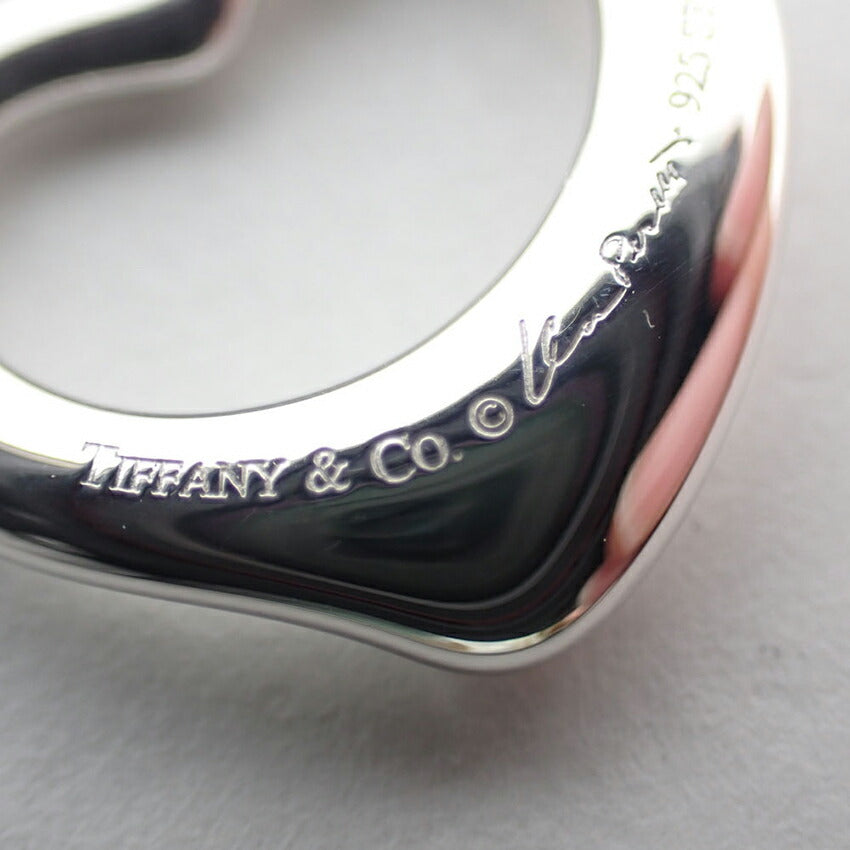 【中古】TIFFANY/ティファニー 925 オープンハート ペンダント/ネックレス/j176-11