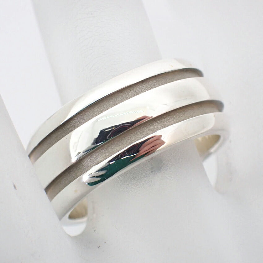 【中古】TIFFANY/ティファニー 925 ダブルライン リング /16.5号/j176-4