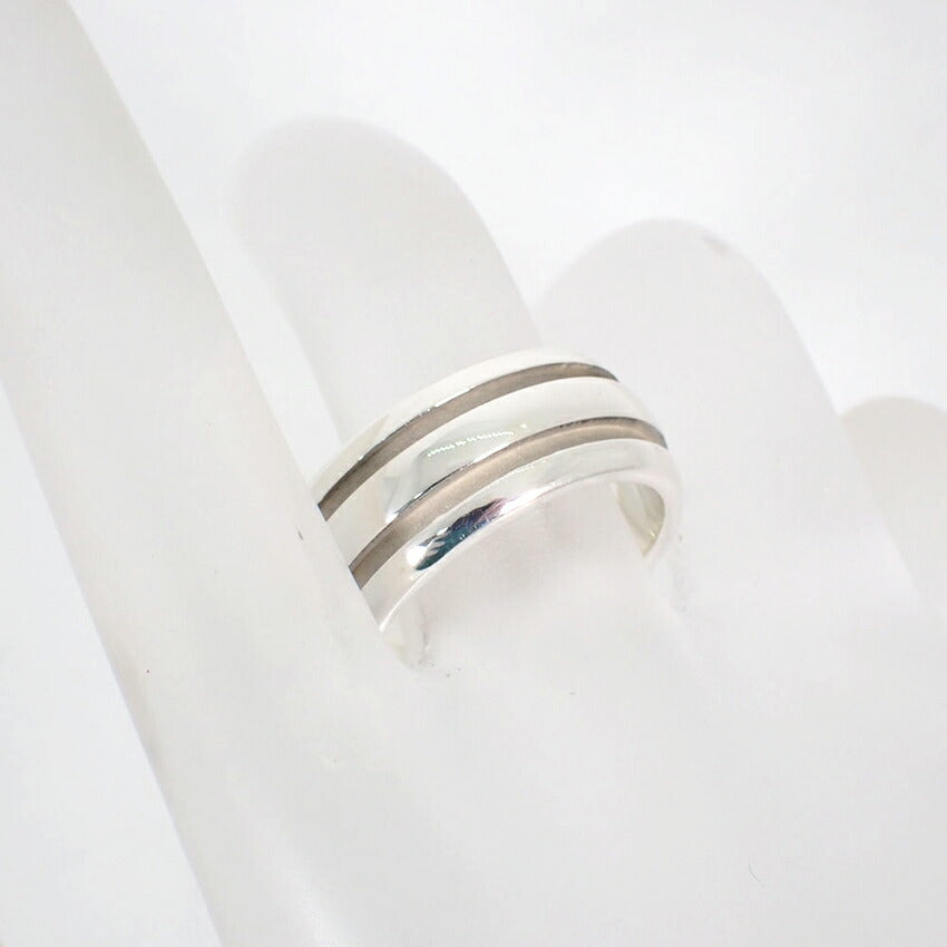 【中古】TIFFANY/ティファニー 925 ダブルライン リング /16.5号/j176-4