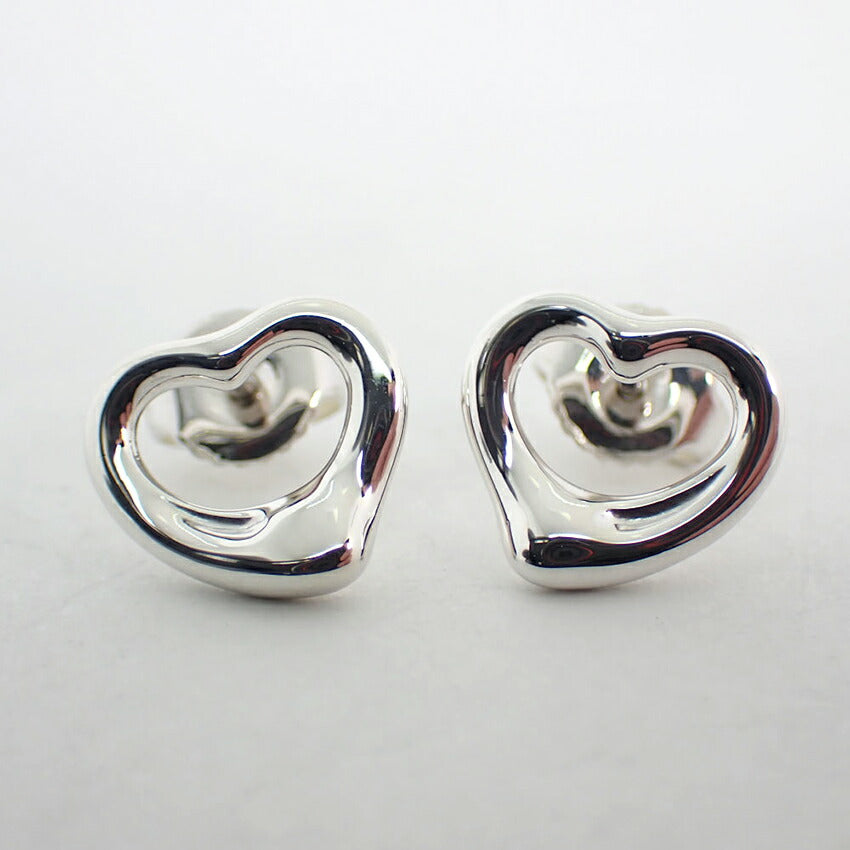 【中古】TIFFANY/ティファニー 925 オープンハート ピアス/j176-7