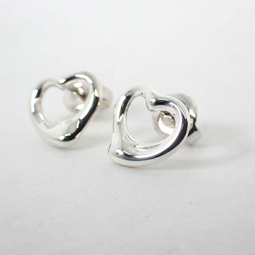 【中古】TIFFANY/ティファニー 925 オープンハート ピアス/j176-7