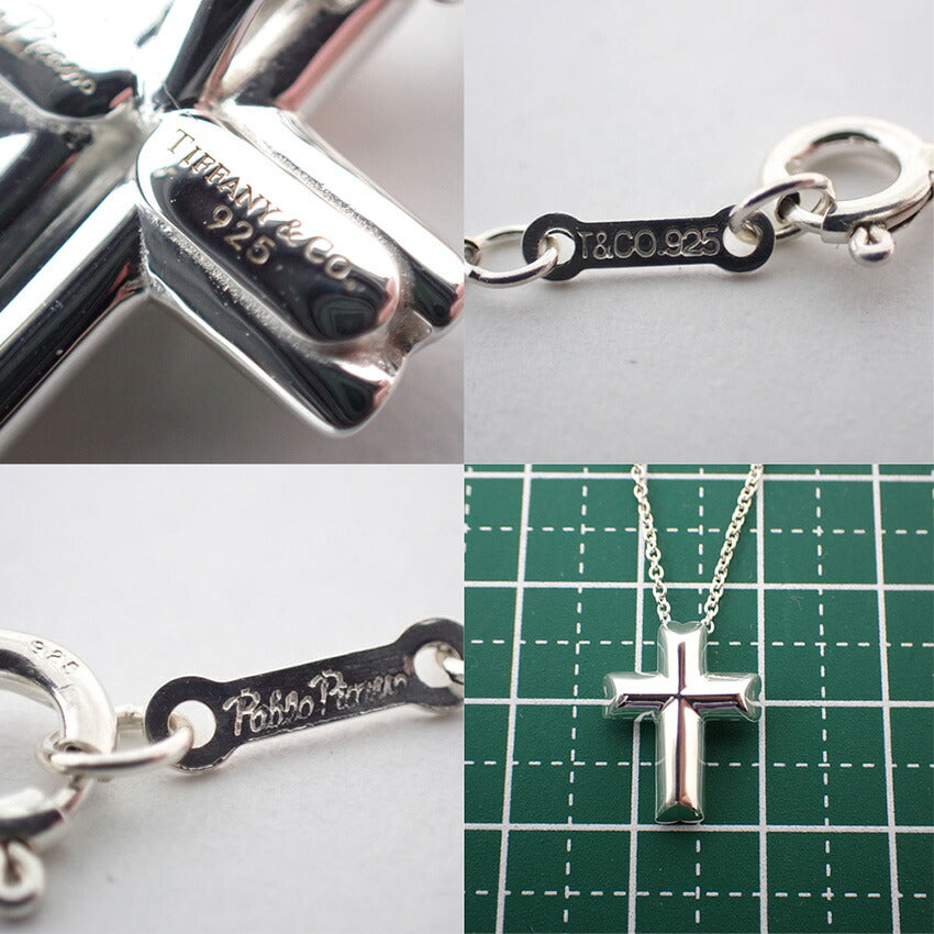 【中古】TIFFANY/ティファニー 925 テンダネスハート クロス ペンダント/ネックレス/j177-10