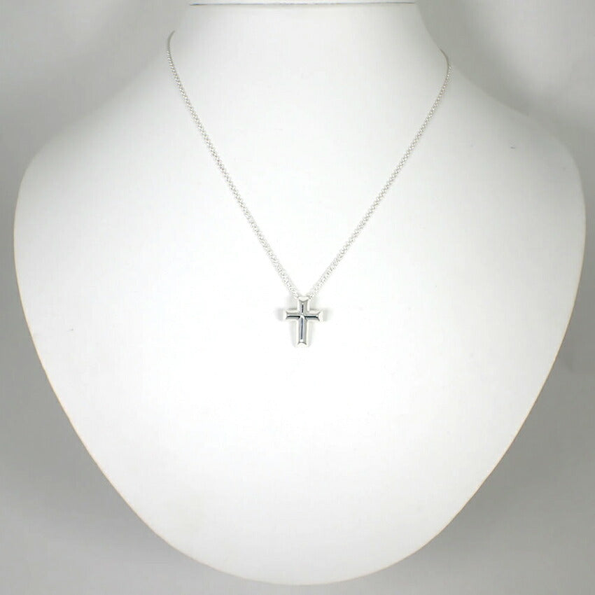 【中古】TIFFANY/ティファニー 925 テンダネスハート クロス ペンダント/ネックレス/j177-10